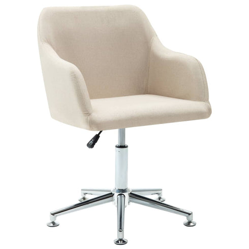 Swen Studio -  Swivel Dining Chairs 6 pcs Cream Fabric (UK/IE/FI/NO only) (6x331500)